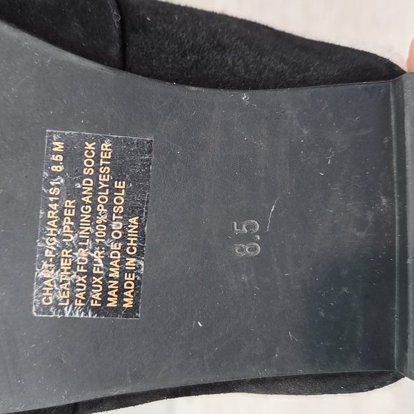 Steve Madden Chart Leather Upper Insulated Black Clog Mule Slippers Shoes 8.5 - Picture 10 of 10